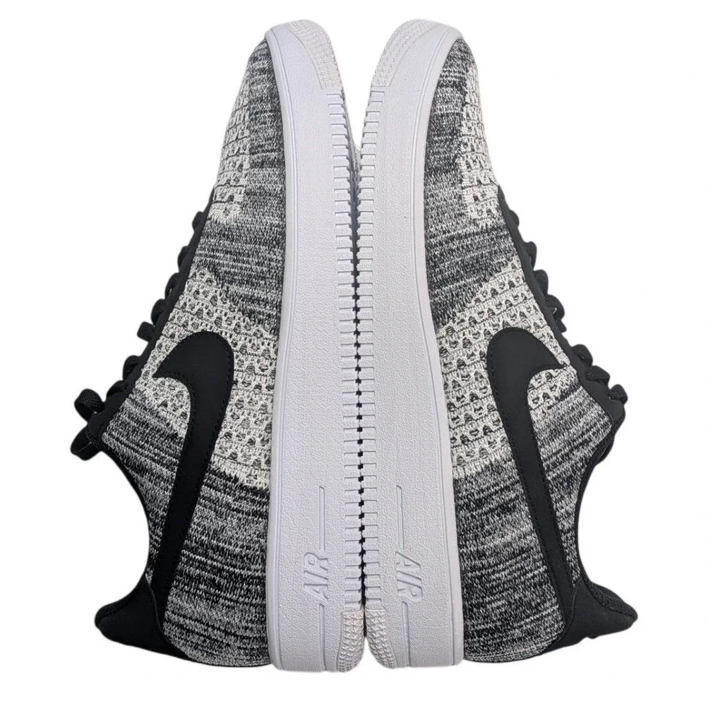 Nike Air Force 1 Ultra Flyknit Low Black White Grey Men's 11.5 817419-002